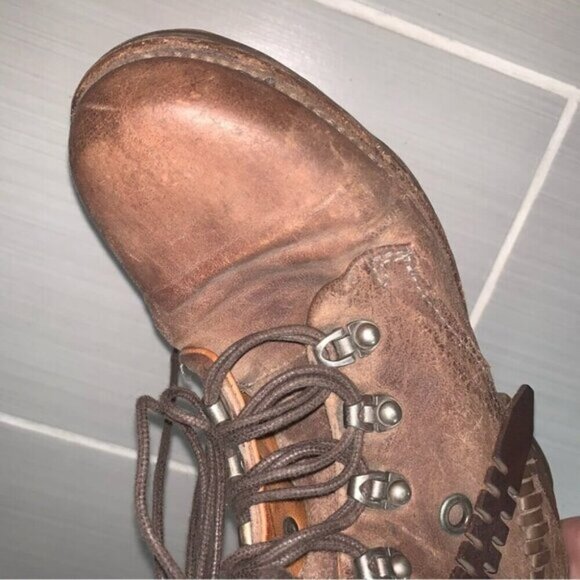 A.S. 98 Brown Studded Leather Boots 36 - Picture 7 of 10